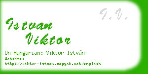 istvan viktor business card